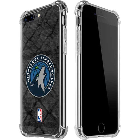 NBA Minnesota Timberwolves Dark Rust iPhone 7/8 Plus Clear Case