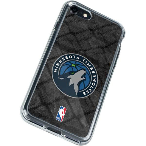 NBA Minnesota Timberwolves Dark Rust iPhone SE (2nd & 3rd Gen) Clear Case