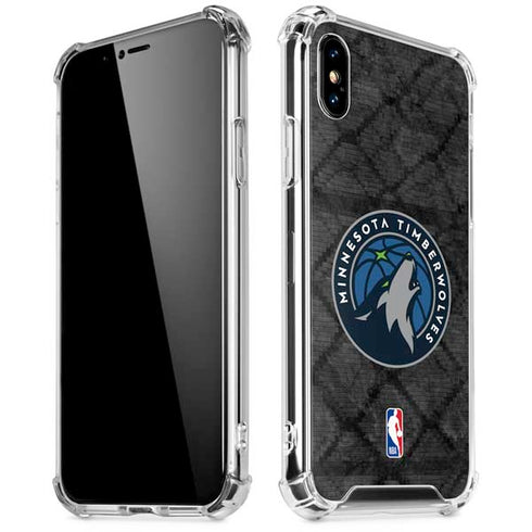 NBA Minnesota Timberwolves Dark Rust iPhone X/XS Clear Case