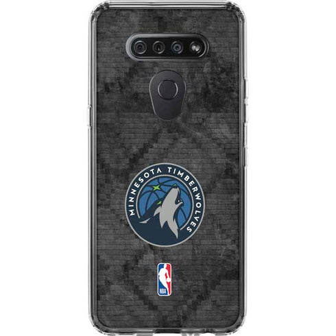 NBA Minnesota Timberwolves Dark Rust LG K51/Q51 Clear Case
