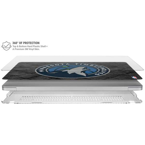 NBA Minnesota Timberwolves Dark Rust MacBook Air 15in (2023-2025) Case plus Skin