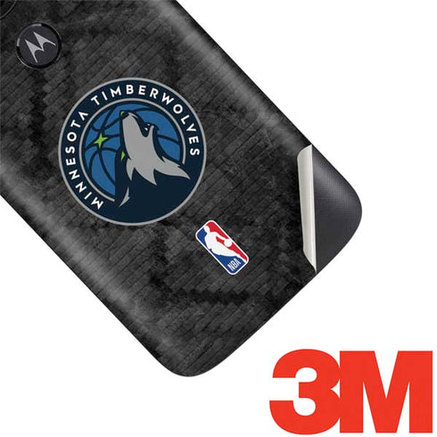 NBA Minnesota Timberwolves Dark Rust Moto E5 Play Skin