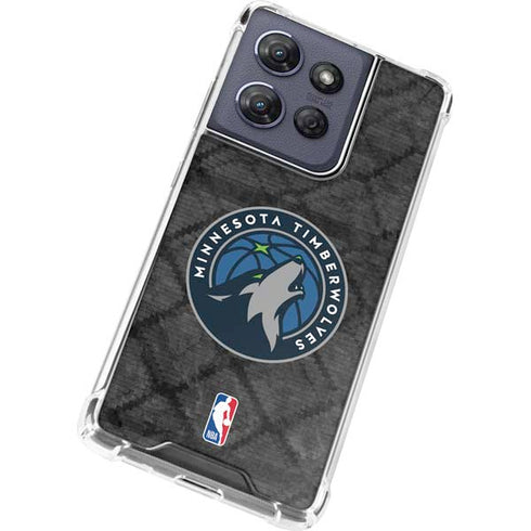 NBA Minnesota Timberwolves Dark Rust Moto G 5G (2025) Clear Case