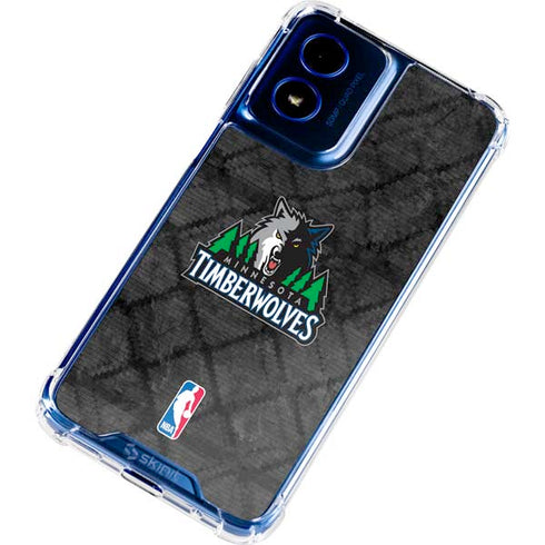 NBA Minnesota Timberwolves Dark Rust Moto G 5G (2024) Clear Case