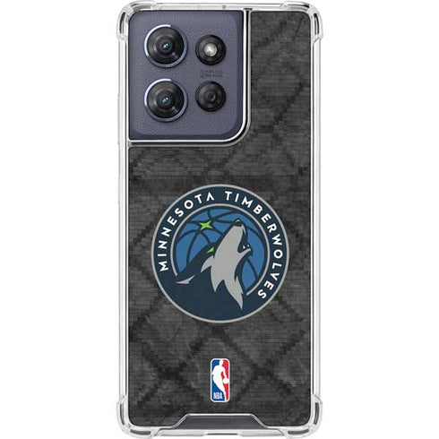 NBA Minnesota Timberwolves Dark Rust Moto G Stylus 5G (2025) Clear Case