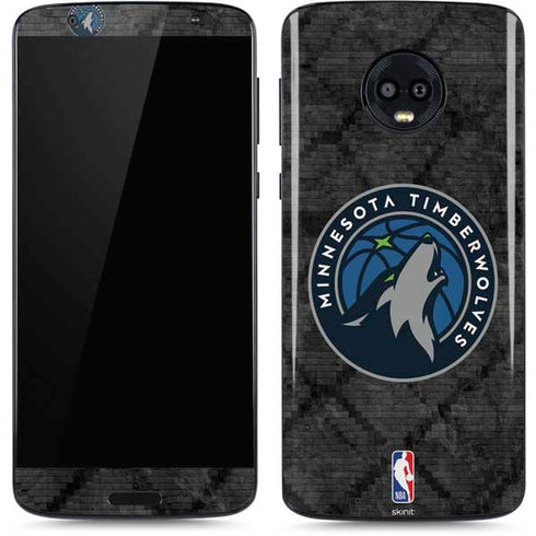 NBA Minnesota Timberwolves Dark Rust Moto G6 Skin