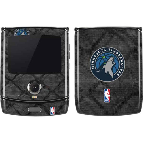 NBA Minnesota Timberwolves Dark Rust Motorola RAZR Skin
