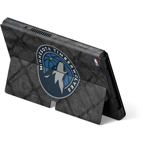 NBA Minnesota Timberwolves Dark Rust Nintendo Switch OLED (2021) Skin