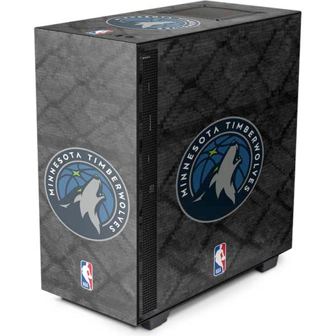 NBA Minnesota Timberwolves Dark Rust NZXT H510 Compact ATX Mid-Tower Case Skin
