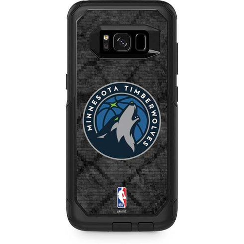 NBA Minnesota Timberwolves Dark Rust Otterbox Commuter Galaxy Skin