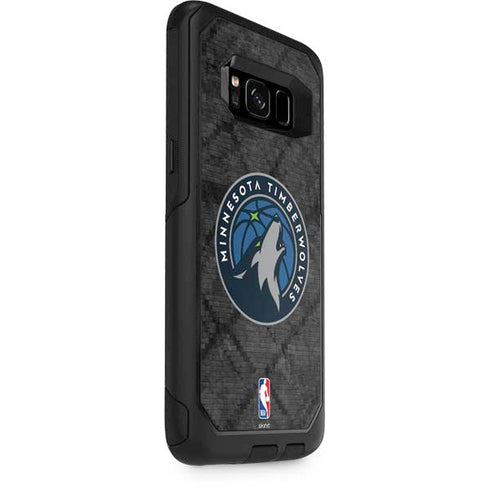 NBA Minnesota Timberwolves Dark Rust Otterbox Commuter Galaxy Skin