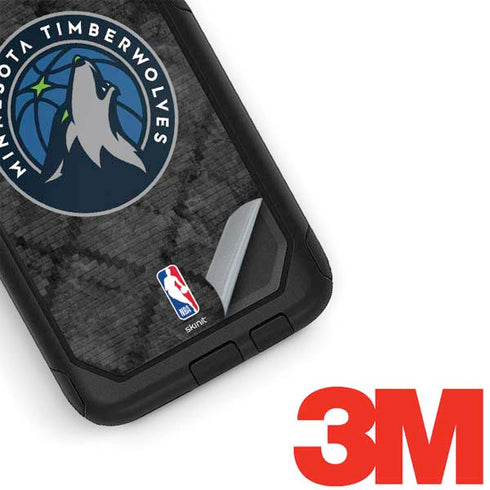 NBA Minnesota Timberwolves Dark Rust Otterbox Commuter Galaxy Skin