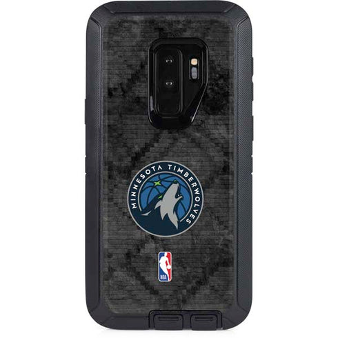 NBA Minnesota Timberwolves Dark Rust Otterbox Defender Galaxy Skin