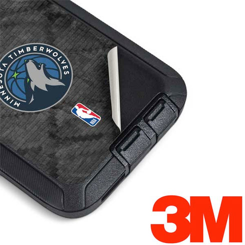 NBA Minnesota Timberwolves Dark Rust Otterbox Defender Galaxy Skin