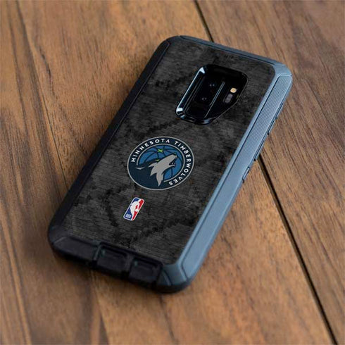 NBA Minnesota Timberwolves Dark Rust Otterbox Defender Galaxy Skin
