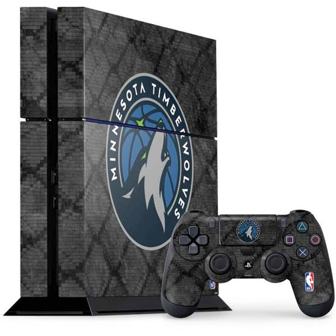 NBA Minnesota Timberwolves Dark Rust PlayStation PS4 Skins