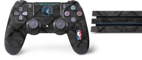 NBA Minnesota Timberwolves Dark Rust PS4 Pro Bundle Skin