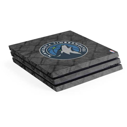 NBA Minnesota Timberwolves Dark Rust PS4 Pro Console Skin