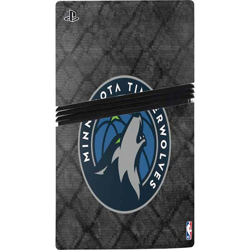 NBA Minnesota Timberwolves Dark Rust PS5 Pro Disk Console Skin