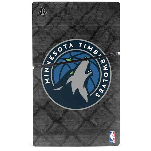 NBA Minnesota Timberwolves Dark Rust PS5 Slim Digital Edition Bundle Skin