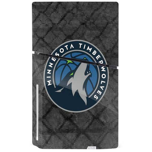 NBA Minnesota Timberwolves Dark Rust PS5 Slim Disk Bundle Skin