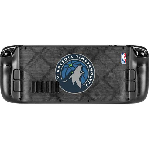 NBA Minnesota Timberwolves Dark Rust Steam Deck Handheld Gaming Computer OLED Skin