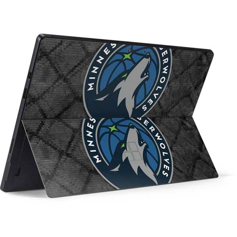 NBA Minnesota Timberwolves Dark Rust Surface Pro 7 Skin