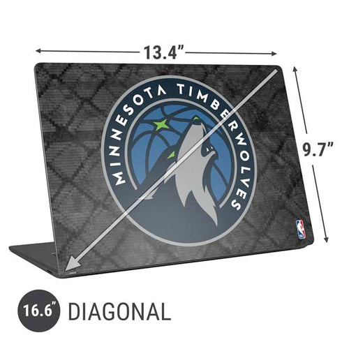 NBA Minnesota Timberwolves Dark Rust Universal Laptop 16.6in (13.4 x 9.7in) Skin