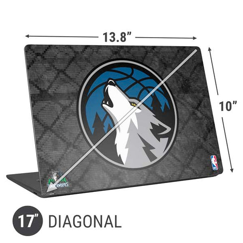 NBA Minnesota Timberwolves Dark Rust Universal Laptop 17in (13.8 x 10in) Skin