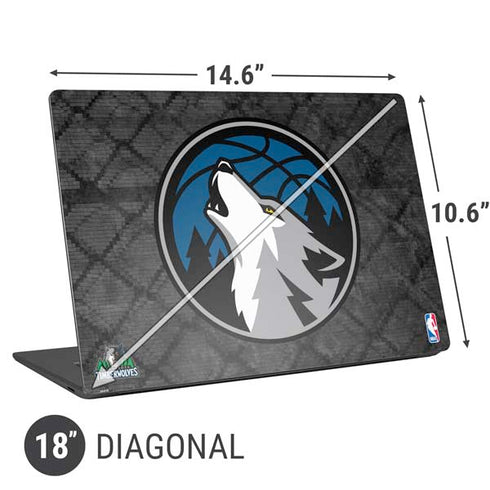 NBA Minnesota Timberwolves Dark Rust Universal Laptop 18in (14.6 x 10.6in) Skin