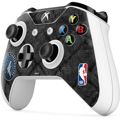 NBA Minnesota Timberwolves Dark Rust Xbox One X Controller Skin