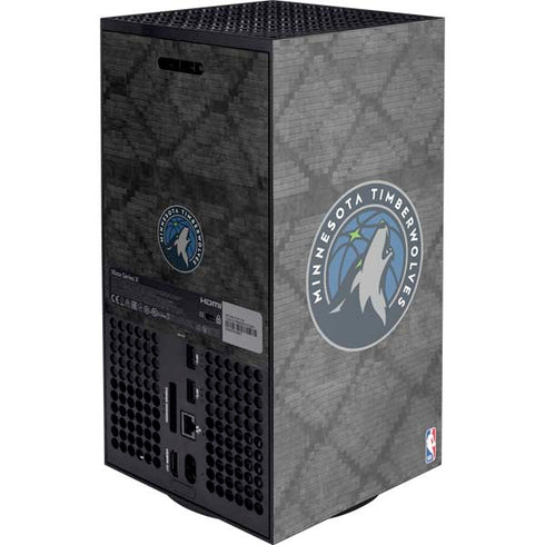 NBA Minnesota Timberwolves Dark Rust Xbox Series X Console Skin