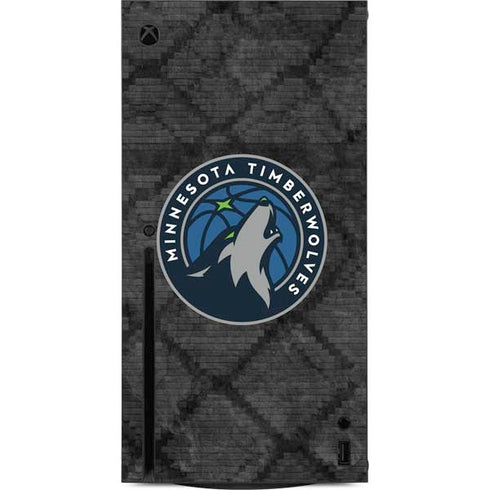 NBA Minnesota Timberwolves Dark Rust Xbox Series X Console Skin