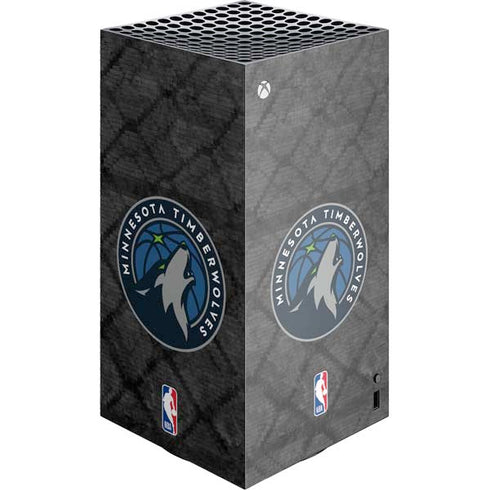 NBA Minnesota Timberwolves Dark Rust XBox Series X Digital Edition Console Skin