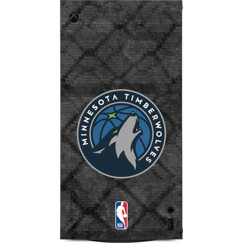 NBA Minnesota Timberwolves Dark Rust XBox Series X Digital Edition Console Skin