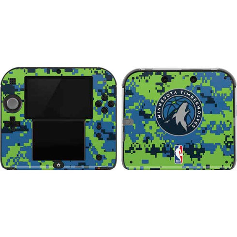 NBA Minnesota Timberwolves Digi Camo Nintendo 2DS Skin