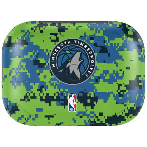 NBA Minnesota Timberwolves Digi Camo Amazon Echo Buds Skin