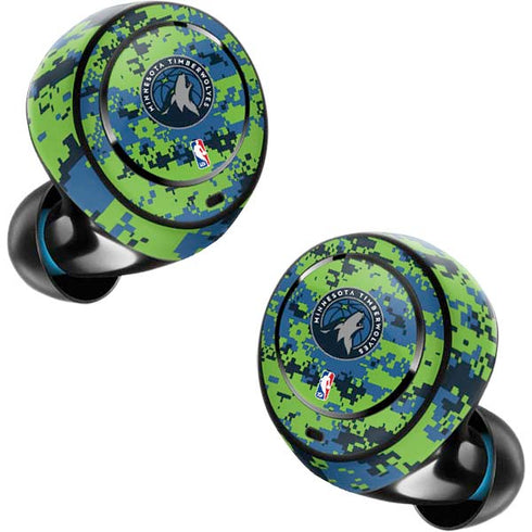 NBA Minnesota Timberwolves Digi Camo Amazon Echo Buds Skin