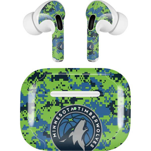 NBA Minnesota Timberwolves Digi Camo Apple AirPods Pro Skin