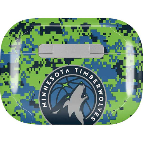 NBA Minnesota Timberwolves Digi Camo Apple AirPods Pro Skin