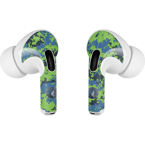 NBA Minnesota Timberwolves Digi Camo Apple AirPods Pro Skin