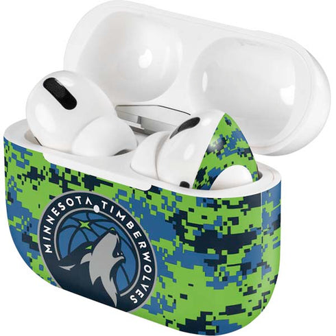 NBA Minnesota Timberwolves Digi Camo Apple AirPods Pro Skin