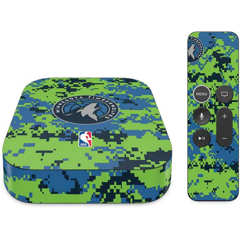 NBA Minnesota Timberwolves Digi Camo Apple TV Skin