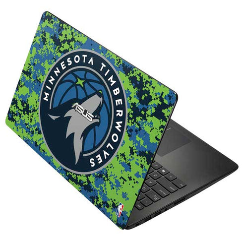 NBA Minnesota Timberwolves Digi Camo Asus X502CA 15.6 Skin
