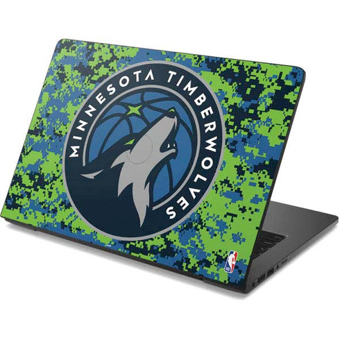 NBA Minnesota Timberwolves Digi Camo Dell Chromebook Skin