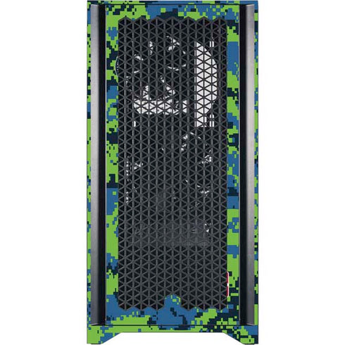 NBA Minnesota Timberwolves Digi Camo Corsair 4000D Tempered Glass Mid-Tower ATX Case Skin