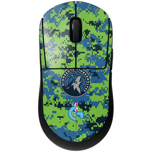 NBA Minnesota Timberwolves Digi Camo G Pro Wireless Gaming Mouse Skin