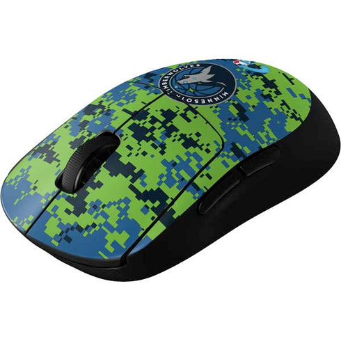 NBA Minnesota Timberwolves Digi Camo G Pro Wireless Gaming Mouse Skin