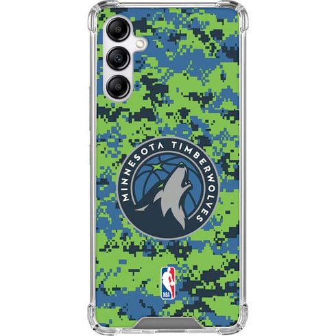 NBA Minnesota Timberwolves Digi Camo Gabb Phone 4 Clear Case
