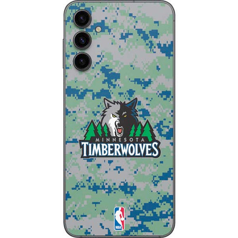 NBA Minnesota Timberwolves Digi Camo Galaxy A14 5G Skin